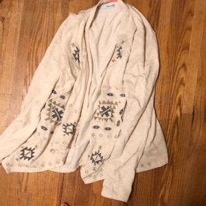 Open front cardigan